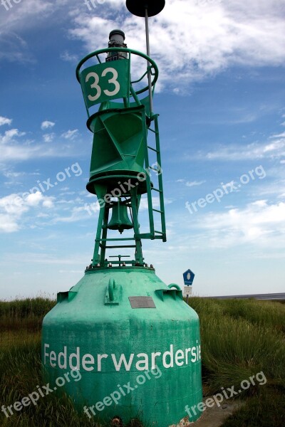 Fedderwardersiel Boat Harbour Bell Ton Butjadingen North Sea