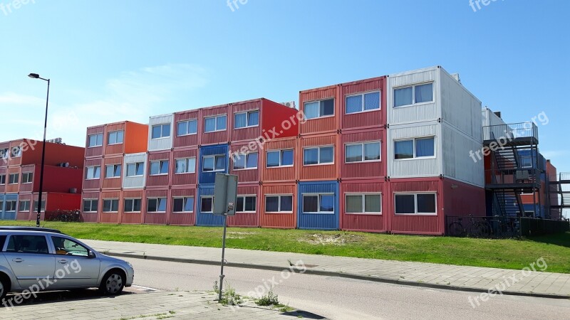 Sea Container House Noodhuis Student Housing Amsterdam