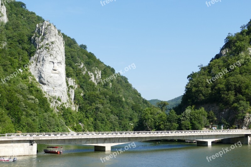 Danube River Serbia Landscape Rock