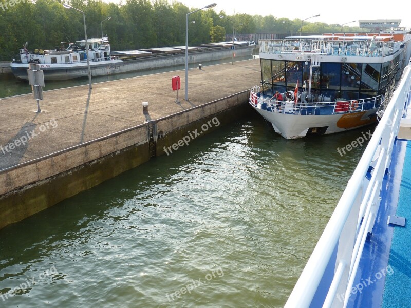 Danube Lock River Shipping Barrage