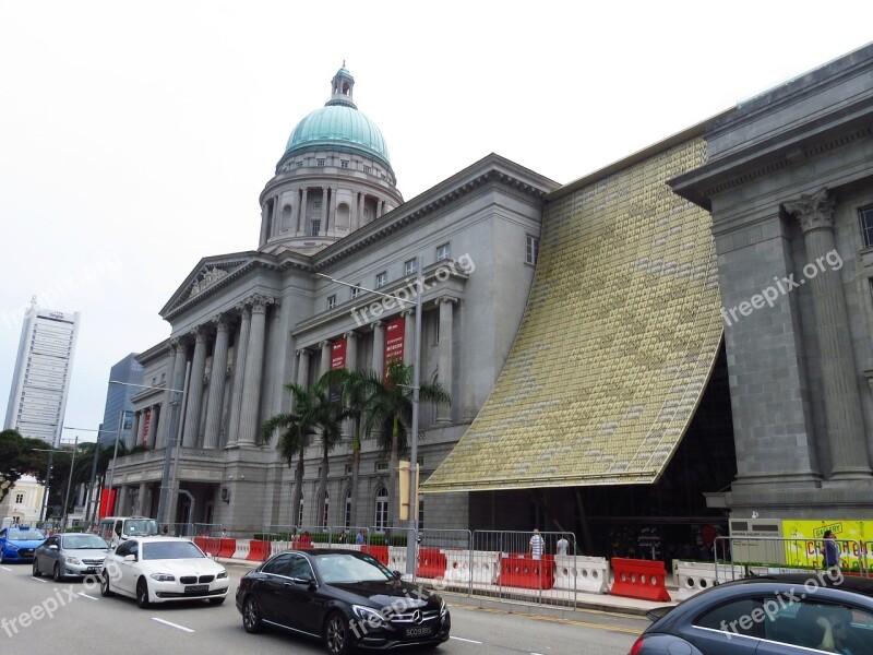 Singapore Building National Gallery City Hall Raffels Place