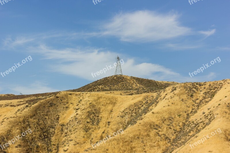 Mountain Mountains Power Grid Free Photos