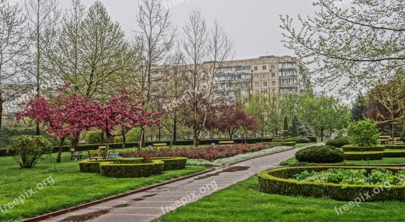 City Square Park Beds Watering