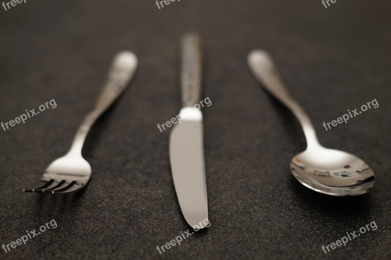 Cutlery Spoon Fork Knife Eat