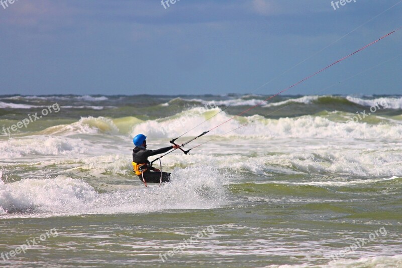 Steering Kite Sailing Kite Sailors Kite Surfing Kitesurfer Wind