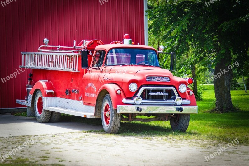 Fire Old Oldtimer Fire Truck Museum