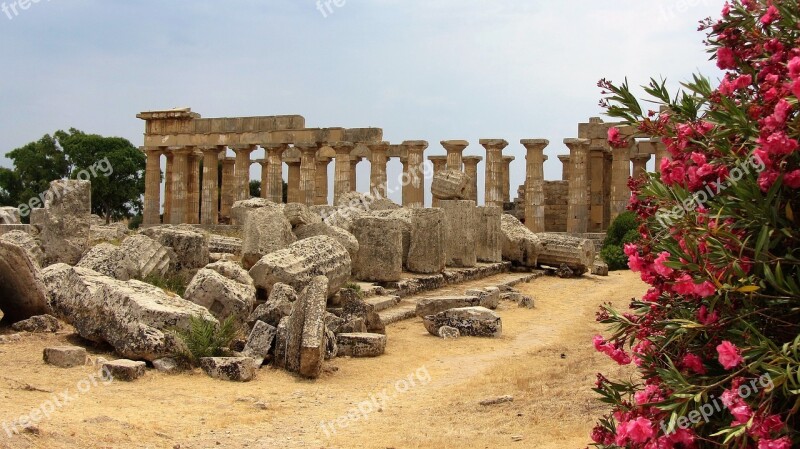 Sicily Selinunte Doric Temples Temple Selinous