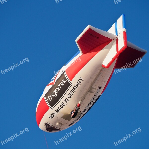 Zeppelin Airship Aircraft Sky Flying