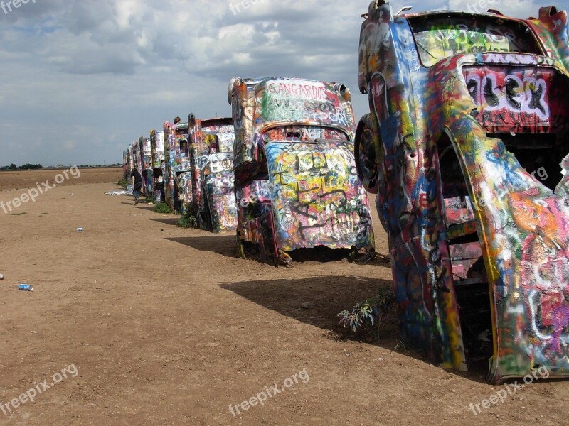 Cadillac Ranch Cadillac Amarillo Texas Graffiti