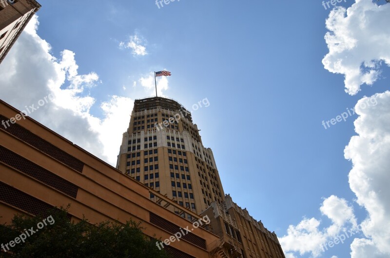 Architecture Sun Sky Building Flag