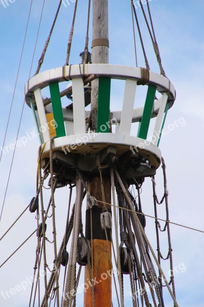 Crow's Nest Mast Nest Ship Rigging