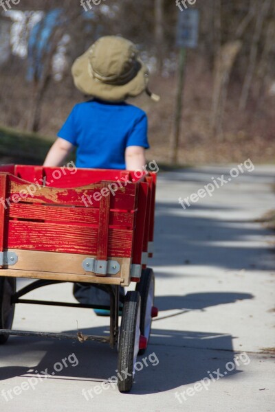 Boy Wagon Outdoor Childhood Unplugged