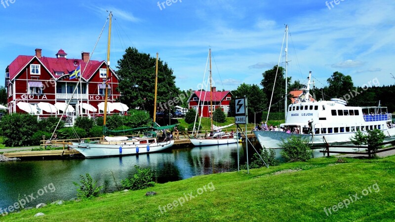 Gota Canal Borensberg Canal Boat Free Photos