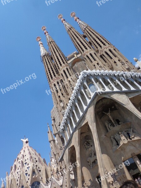 Barcelona Spain Barcelona Cathedral Gaudi Free Photos