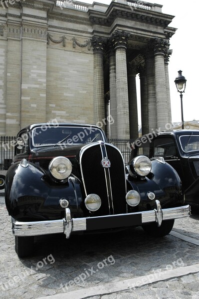 Paris Auto Old Times Vintage Car Vehicle