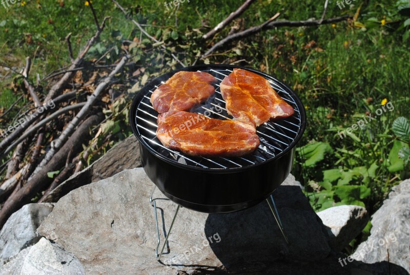 Grill Grilling Summer Camping Wood