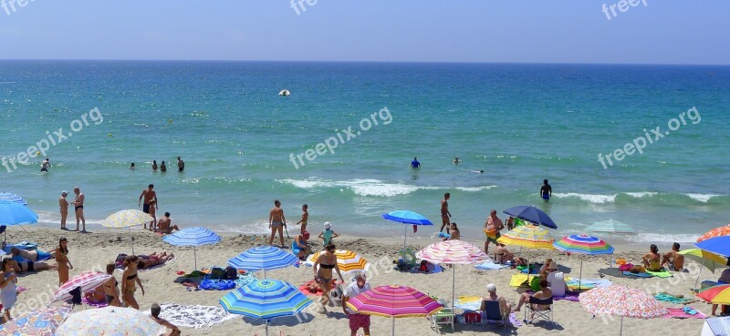 Alghero Beach Mediterranean Summer Summertime