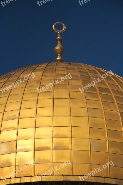 Israel Dome Of The Rock Jerusalem Temple Mount Dome