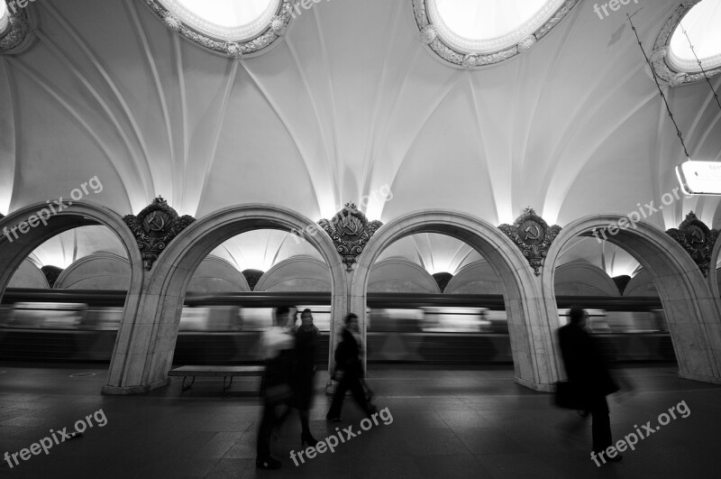 Moscow Metro Subway Traffic Capital