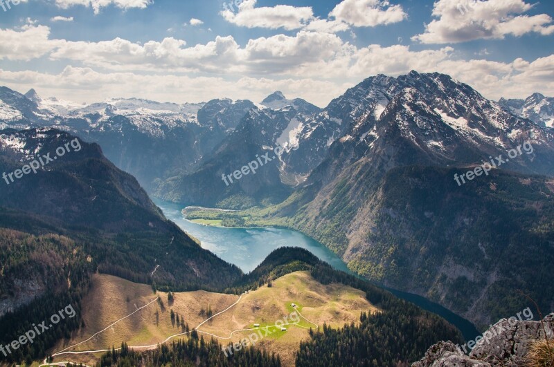 Königssee Alpine Berchtesgaden Berchtesgaden Alps Berchtesgaden National Park