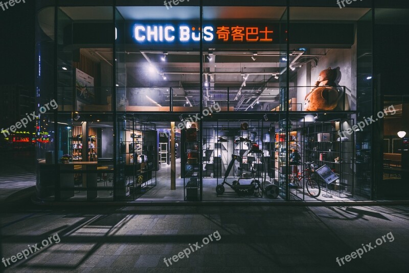 Stores Geek Bus Futuristic Free Photos