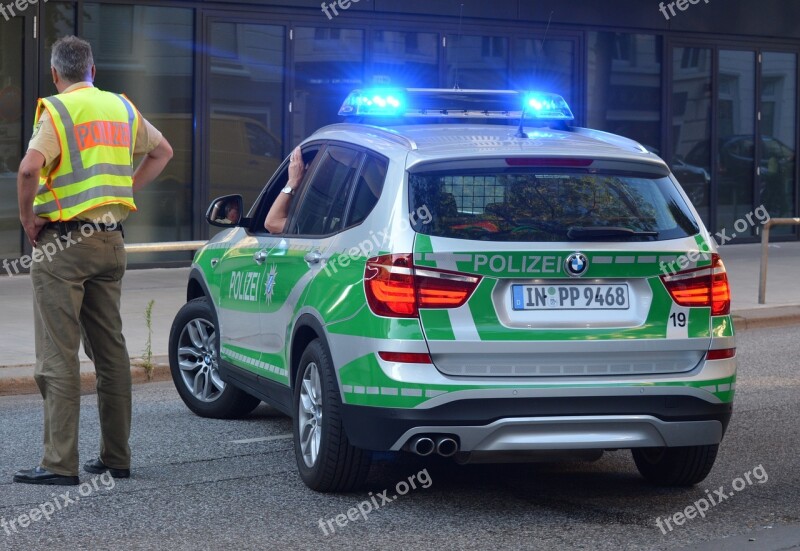 Man Police Bavaria Uniform Old