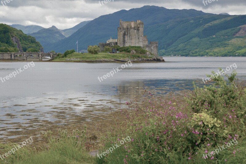 Scotland Eilean Donan Castle Atmospheric Castle Free Photos