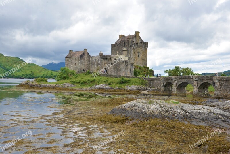 Scotland Eilean Donan Castle Mirroring Free Photos