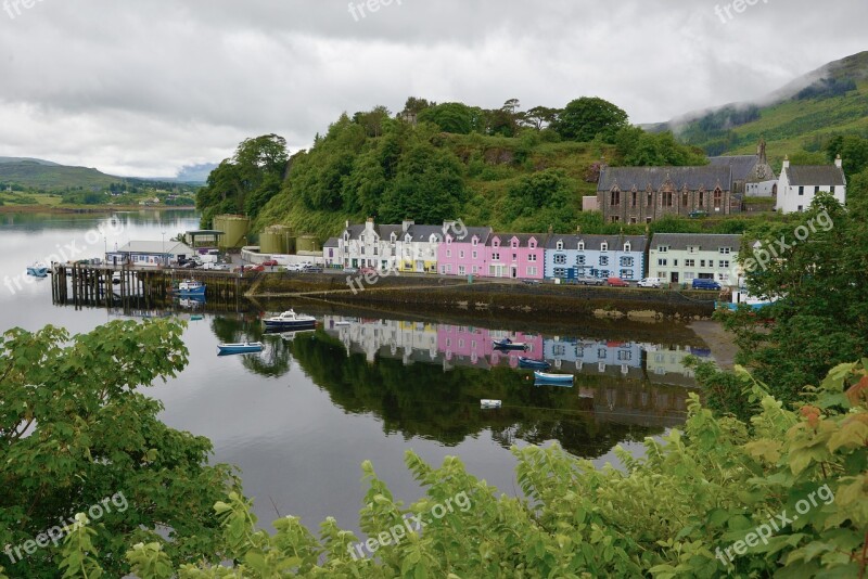 Isle Of Sky Scotland Portree Port Free Photos