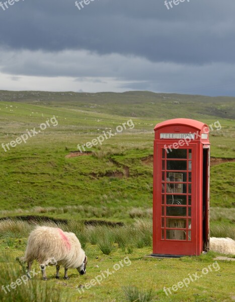 Isle Of Sky Landscape Scotland Sheep Free Photos