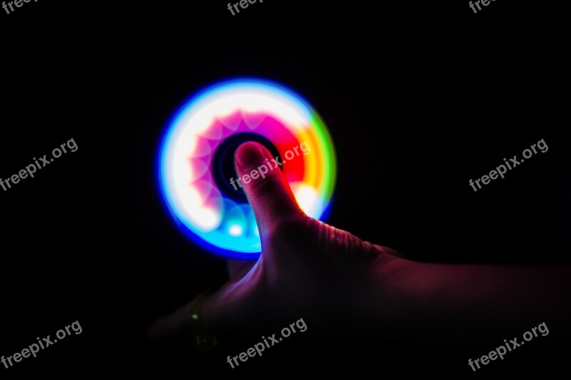 Hand Spinner Lights Light Painting Light Color