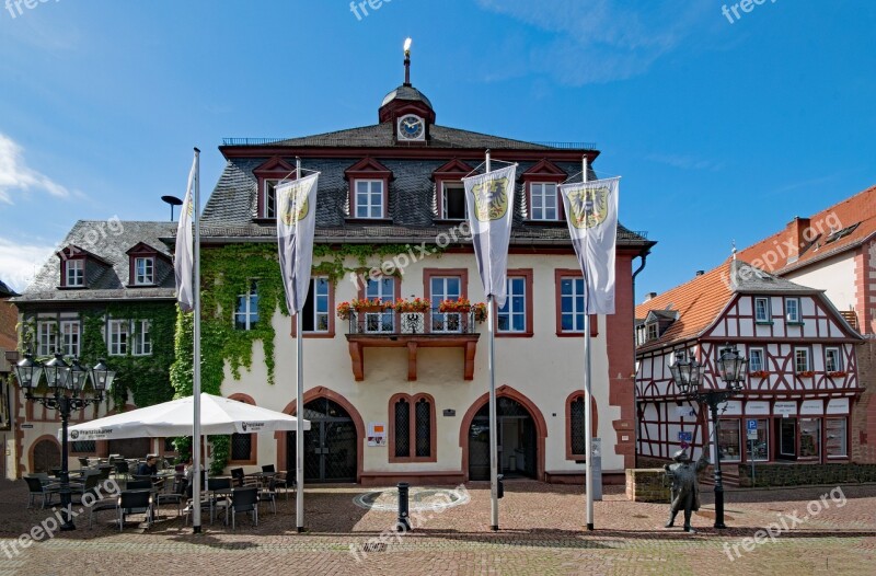 Town Hall The Upper Square Gelnhausen Hesse Germany