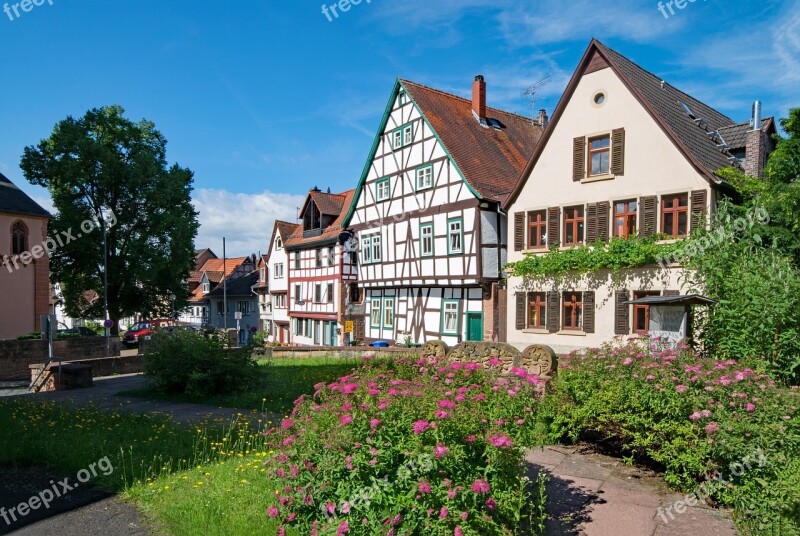 Historic Center Gelnhausen Hesse Germany Old Building