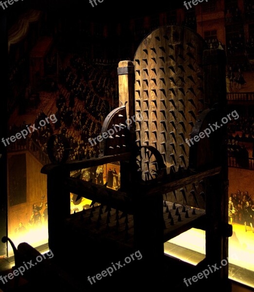 Torture Medieval Chair Throne Vintage