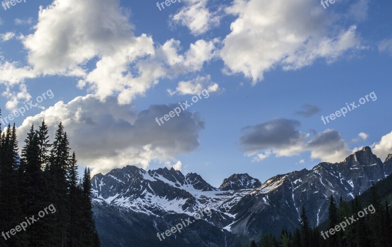 Highway Mountain Road Sky Trees