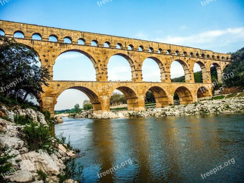 Pont Du Gard Nimes Arles Ales Viaduct