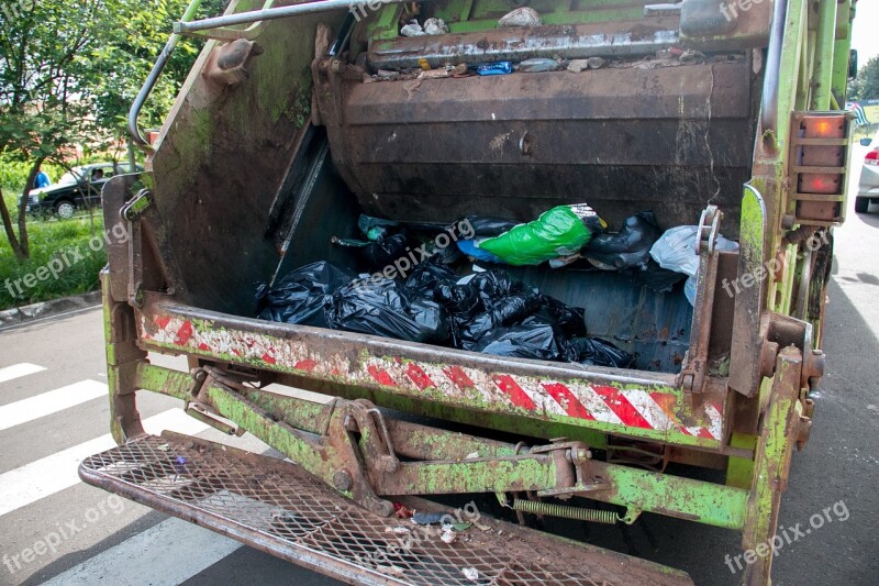 Trash Truck Collector The Trough Free Photos