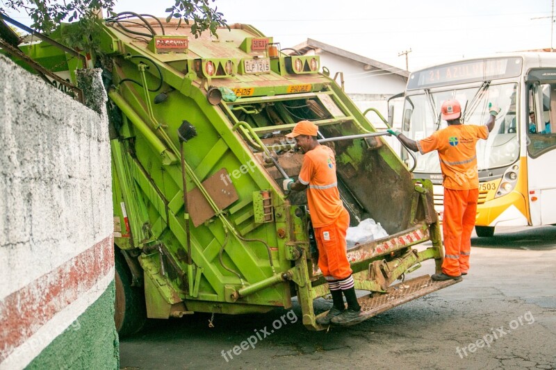 Trash Street-sweeper Truck Collector Collection Dustman