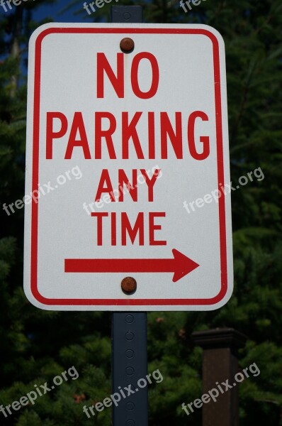 No Parking Sign Road Traffic Symbol