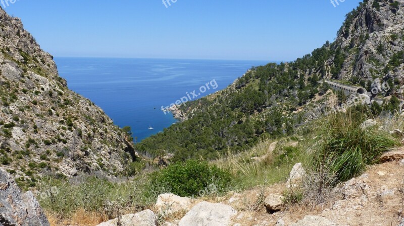 Mountains Rock Rock Wall Rocky Coast Mallorca