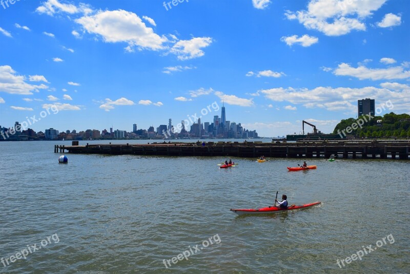 Kayak River Hudson River Nyc New York