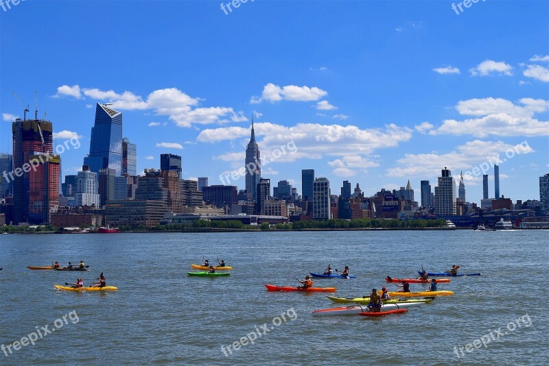 Kayak River Hudson River Nyc New York