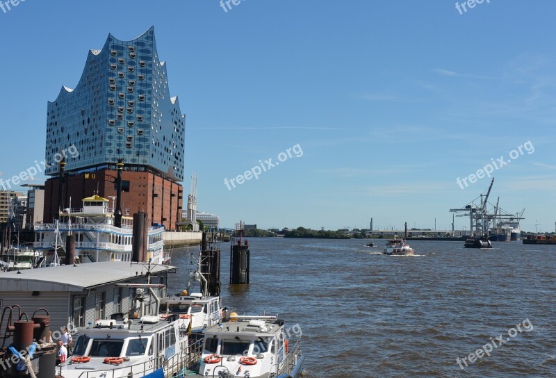 Architecture Elbe Philharmonic Hall Hamburg Elphi Summer