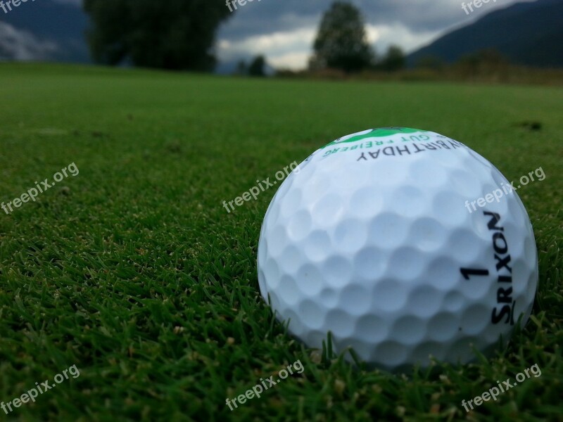 Golf Golf Ball Close Up Gewitterstimmung Sport