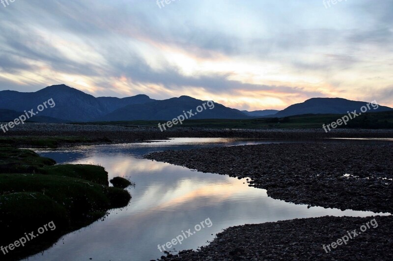 Pril Sunset Western Highlands Oban Britannia