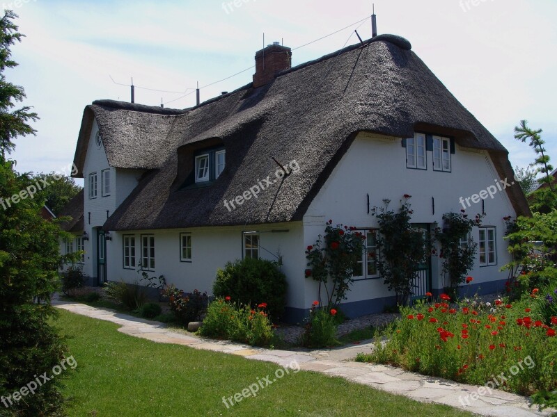 Friesenhaus Thatched Roof Föhr Northern Germany Island