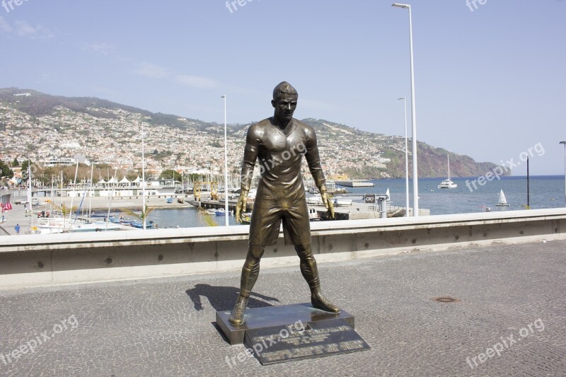 Cristiano Ronaldo Footballers Bronze Statue Figure