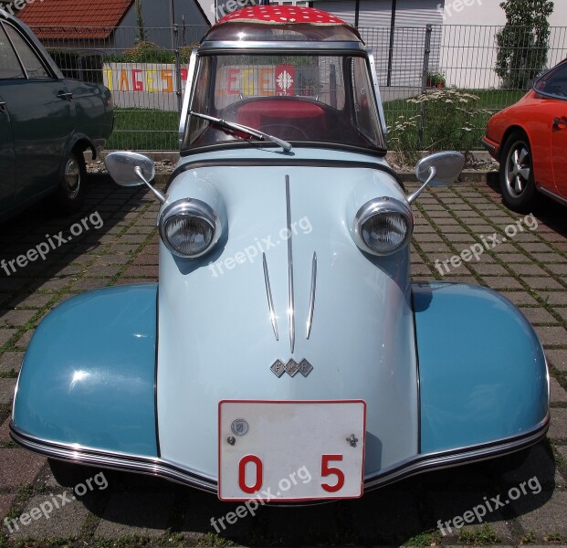 Oldtimer Messerschmitt Cabin Scooter Mobile Scooter Snow White's Coffin