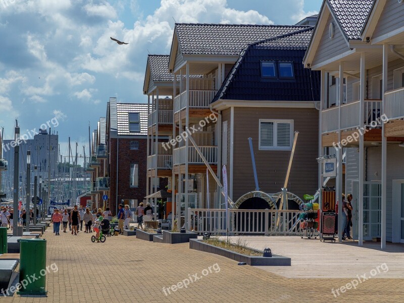 Heiligenhafen Port Baltic Sea Sailing Ships Sky