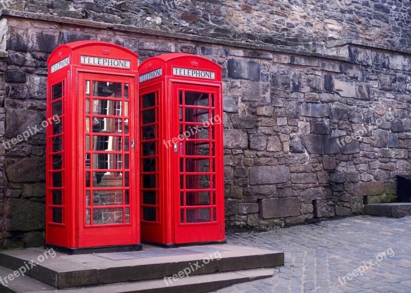 United Kingdom Telephone Box Red Telephone Box Uk Red